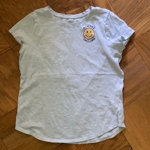 light blue graphic tee!! like new